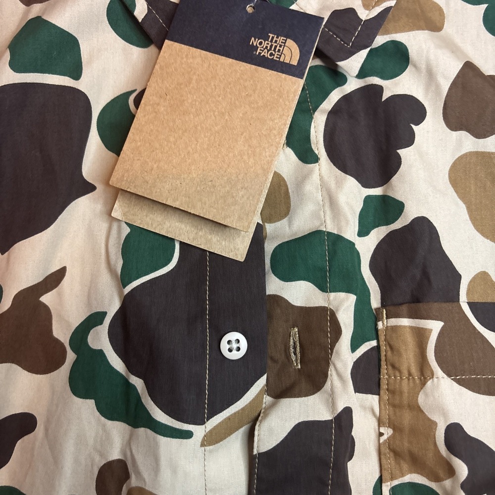 The North Face Shirt Mens XL Duck Camo Short Sleeve Pocket Button Up - Picture 4 of 16